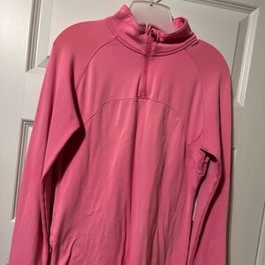 Under Armor Womens Pink 1/4 zip long sleeve top